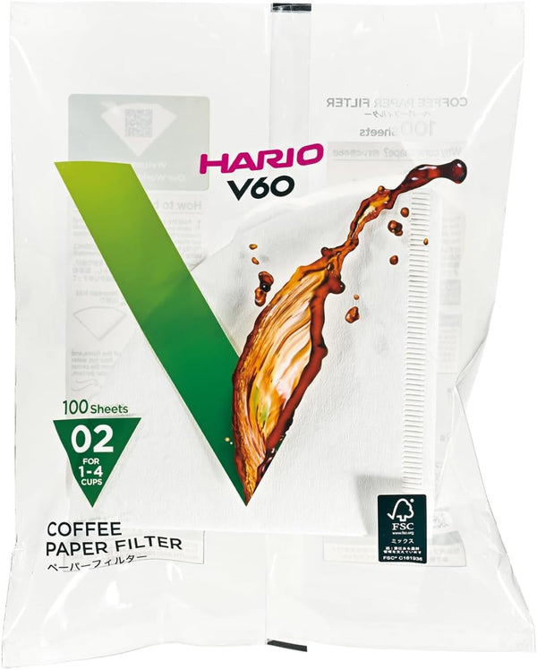 Filtro de papel V60-02 - Hario - 100uds
