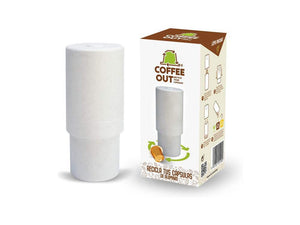 Riciclatore manuale capsule alluminio per caffè Nespresso con design minimalista e contenitore per fondi di caffè